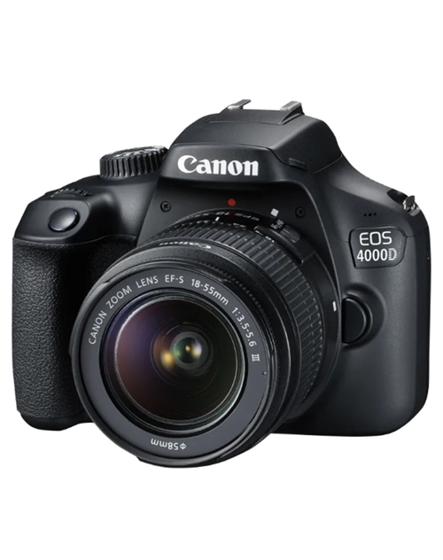 Canon EOS 4000D m/18-55 III obj.